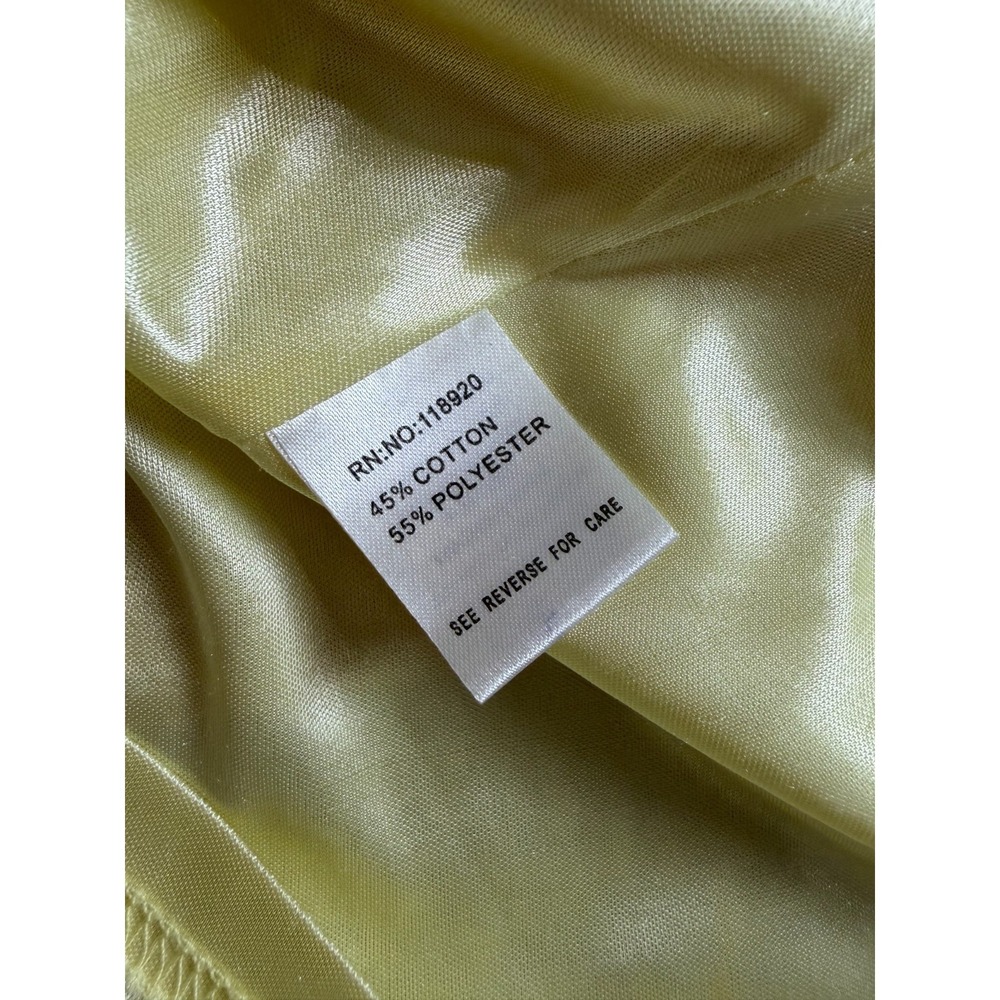 Lucy Paris A-Line Dress S Yellow Ruffled Knee Length Flutter Sleeve Waist Belt - Picture 13 of 16